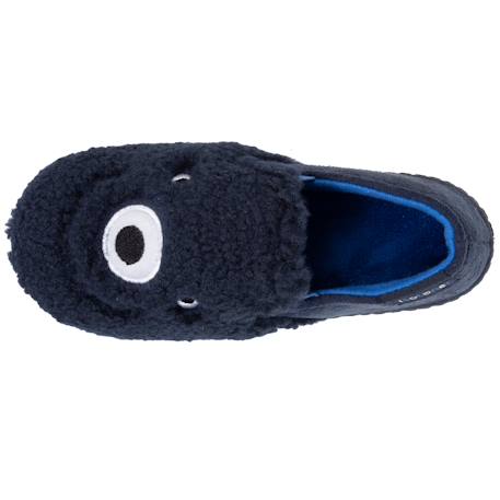 Chaussons mocassins en sherpa, semelle antidérapante Marine 2 - vertbaudet enfant 