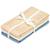 Lot de 3 langes Marron, blanc, bleu 1 - vertbaudet enfant 