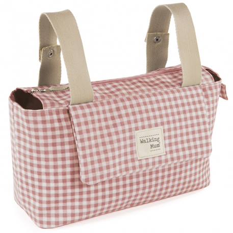 Sac à poussette i love vichy rose Gris, blanc+Rose, blanc+Vert, blanc 8 - vertbaudet enfant 