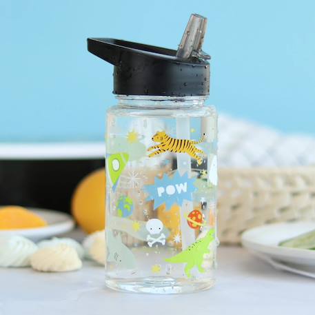 Gourde enfant ergonomique 450 ml Beige+Bleu+Gris+Jaune+Kaki+Noir+Rose+Vert de gris 30 - vertbaudet enfant 