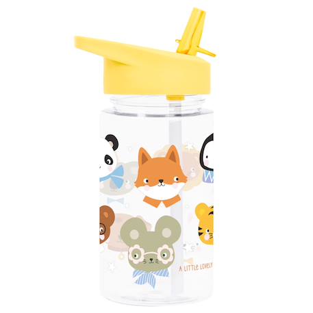 Gourde enfant ergonomique 450 ml Beige+Bleu+Gris+Jaune+Kaki+Noir+Rose+Vert de gris 20 - vertbaudet enfant 