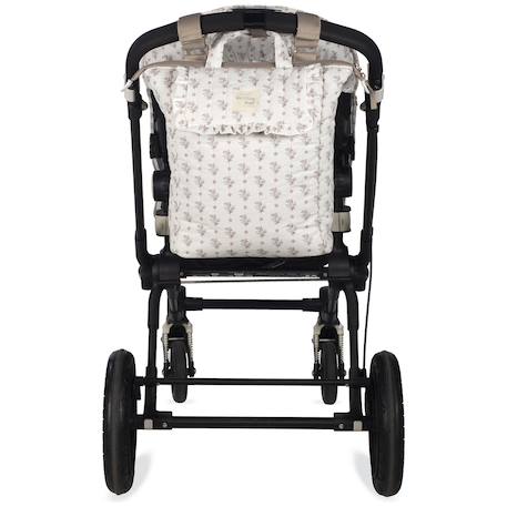 Sac à dos à langer botton fleurs Beige 3 - vertbaudet enfant 