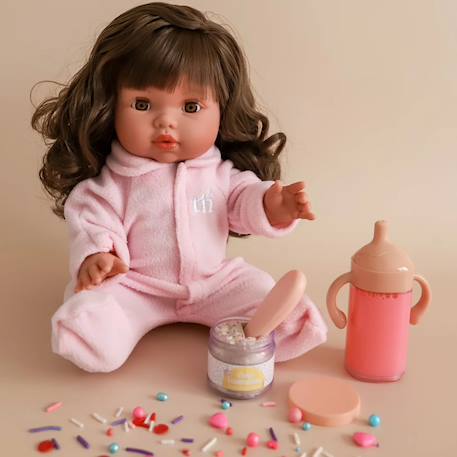 Coffret repas petit pot et biberon magiques pour poupée anniversaire Rose 2 - vertbaudet enfant 