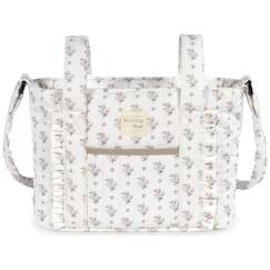 Puériculture-Poussette-Sac crossbody botton fleurs