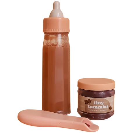 Coffret repas petit pot et biberon magiques pour poupée céréales Blanc, rose+Marron, rose 7 - vertbaudet enfant 