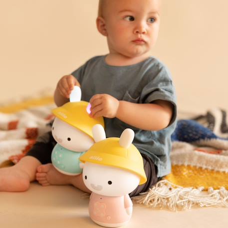 Veilleuse musicale baby bunny Bleu+Rose 4 - vertbaudet enfant 