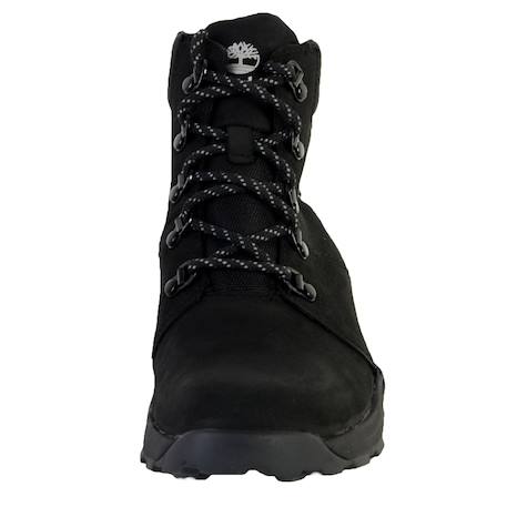 Baskets montantes  à lacets  velours Black nubuck 4 - vertbaudet enfant 