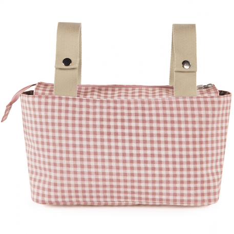 Sac à poussette i love vichy rose Gris, blanc+Rose, blanc+Vert, blanc 10 - vertbaudet enfant 