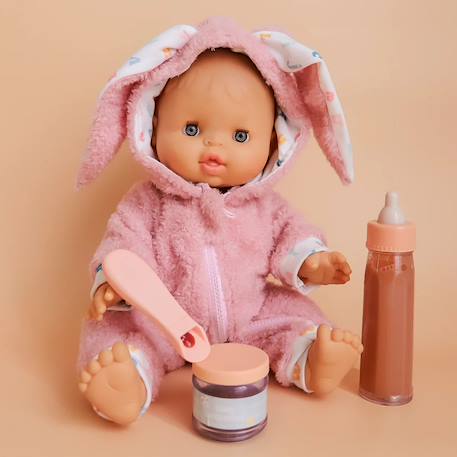 Coffret repas petit pot et biberon magiques pour poupée céréales Blanc, rose+Marron, rose 8 - vertbaudet enfant 