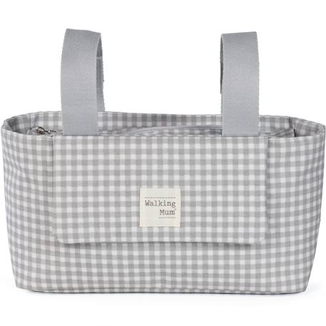 Sac à poussette i love vichy rose Gris, blanc+Rose, blanc+Vert, blanc 1 - vertbaudet enfant 