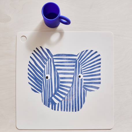 Set de table en silicone Gris, bleu, blanc 2 - vertbaudet enfant 