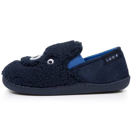 Chaussons mocassins en sherpa, semelle antidérapante Marine 3 - vertbaudet enfant 
