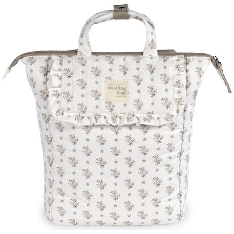 Sac à dos à langer botton fleurs Beige 1 - vertbaudet enfant 