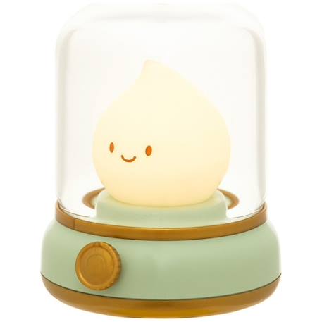 Veilleuse rechargeable petite flamme verte Vert d'eau, doré, blanc 1 - vertbaudet enfant 