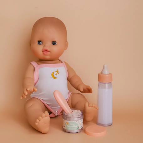 Coffret repas petit pot et biberon magiques pour poupée céréales Blanc, rose 2 - vertbaudet enfant 