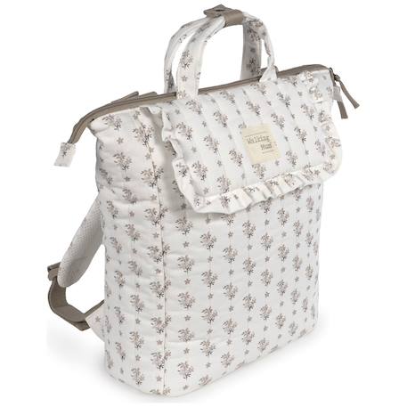 Sac à dos à langer botton fleurs Beige 5 - vertbaudet enfant 