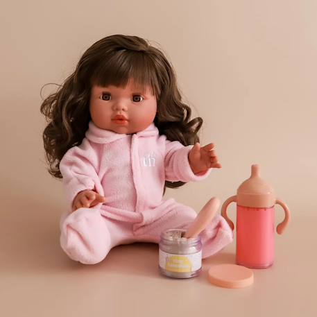Coffret repas petit pot et biberon magiques pour poupée anniversaire Rose 5 - vertbaudet enfant 