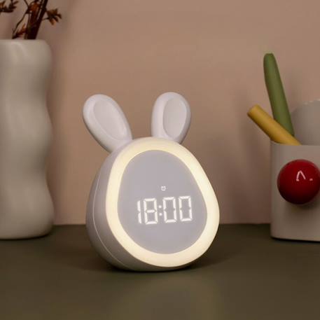 Réveil lapin rose Blanc+Rose 2 - vertbaudet enfant 