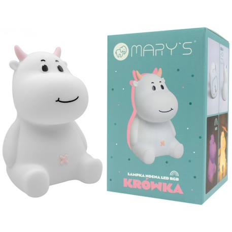 Veilleuse rechargeable vache rose Blanc, bleu, noir+Blanc, rose, noir 10 - vertbaudet enfant 