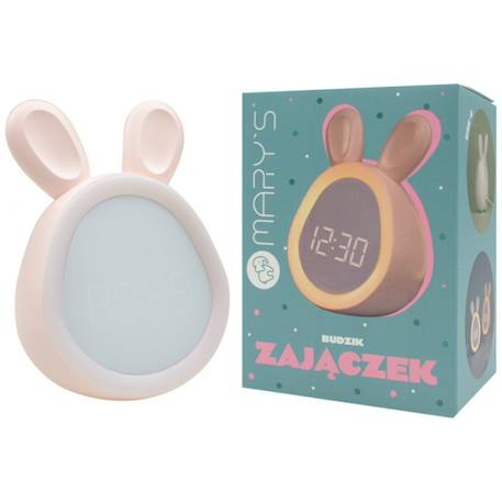 Réveil lapin rose Blanc+Rose 9 - vertbaudet enfant 