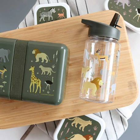 Gourde enfant ergonomique 450 ml Beige+Bleu+Gris+Jaune+Kaki+Noir+Rose+Vert de gris 25 - vertbaudet enfant 