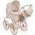 Landau pour poupée grandes roues somerset Blanc, rose, marron 1 - vertbaudet enfant 