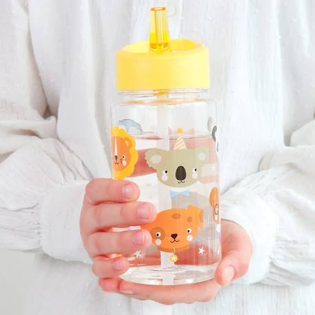 Gourde enfant ergonomique 450 ml Beige+Bleu+Gris+Jaune+Kaki+Noir+Rose+Vert de gris 18 - vertbaudet enfant 