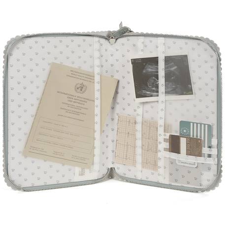 Protège carnet de santé icon rose Bleu+Gris+Marron+Rose+Vert 25 - vertbaudet enfant 