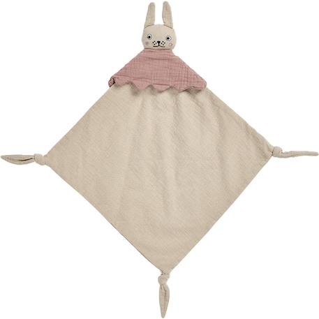 Doudou plat ninka Beige, rose 1 - vertbaudet enfant 