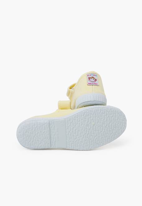 Chaussures babies bout en caoutchouc à fermeture scratch Blanc+Jaune citron+Lavande pastel+Rose+Rose chewing-gum 9 - vertbaudet enfant 