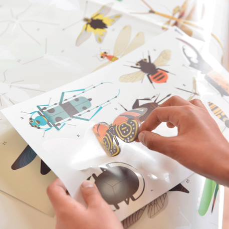 Poster géant 44 stickers insectes Multi-coloured 3 - vertbaudet enfant 