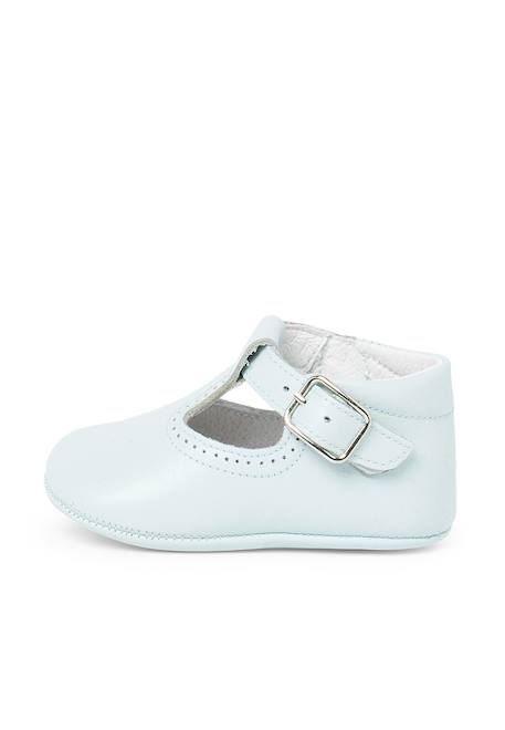 Salomés en cuir pour bébés Beige+Blanc+Bleu marine+Ciel clair+Couleur cuir+Gris 19 - vertbaudet enfant 