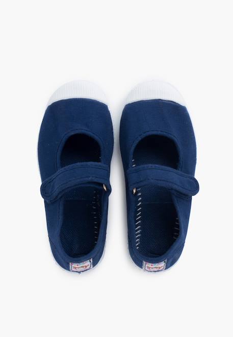 Chaussures babies bout en caoutchouc à fermeture scratch Aigue-marine+Blanc+Bleu navy+Rose+Rose chewing-gum 17 - vertbaudet enfant 