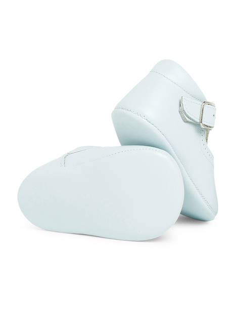 Salomés en cuir pour bébés Beige+Blanc+Bleu marine+Ciel clair+Couleur cuir+Gris 21 - vertbaudet enfant 