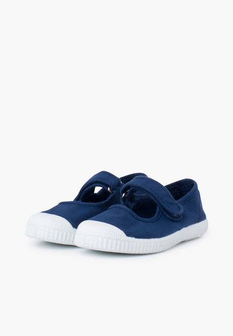 Chaussures babies bout en caoutchouc à fermeture scratch Aigue-marine+Blanc+Bleu navy+Rose+Rose chewing-gum 16 - vertbaudet enfant 