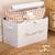 Coffre de rangement pliable en jute - yuki Blanc+Marron 1 - vertbaudet enfant 