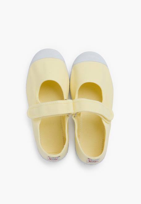Chaussures babies bout en caoutchouc à fermeture scratch Blanc+Jaune citron+Lavande pastel+Rose+Rose chewing-gum 11 - vertbaudet enfant 