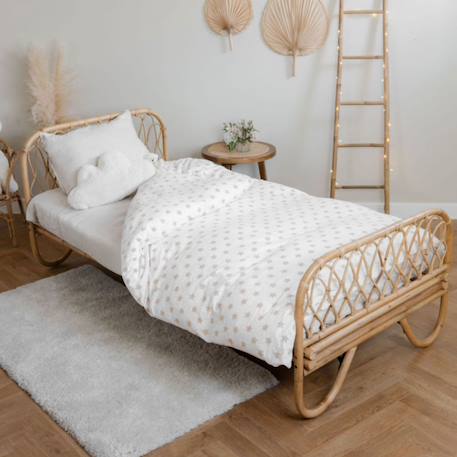 Lit-banquette en rotin naturel - june Naturel 2 - vertbaudet enfant 