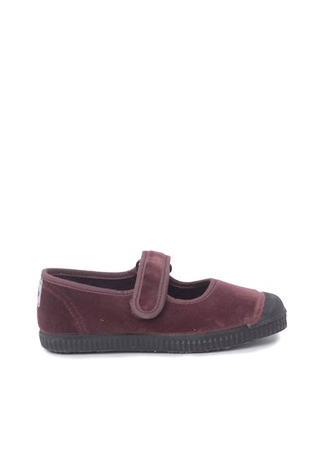 Chaussures babies en velours embout en caoutchouc Bleu marine+Gris+Noir+Vieux rose 19 - vertbaudet enfant 