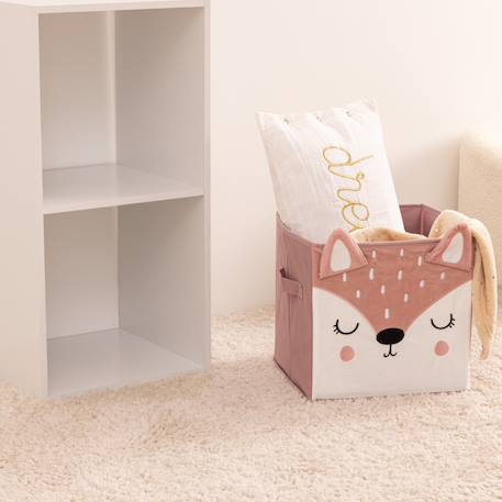 Bac de rangement pliable biche - joey Rose 1 - vertbaudet enfant 
