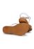 Sandales semelle rembourrée et ornement argenté Blanc+Couleur cuir 3 - vertbaudet enfant 