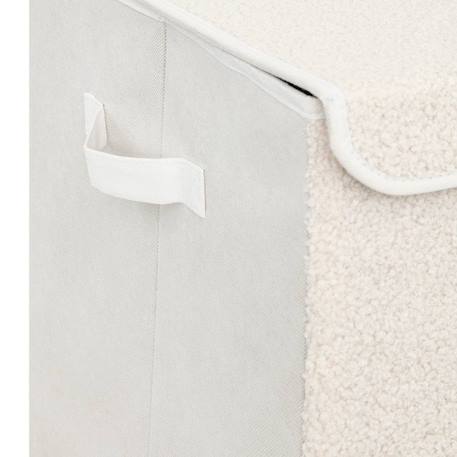 Coffre de rangement pliable en jute - yuki Blanc+Marron 6 - vertbaudet enfant 