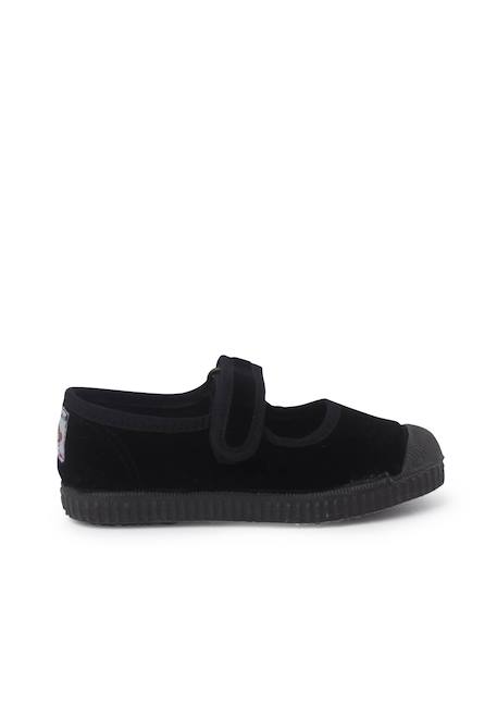 Chaussures babies en velours embout en caoutchouc Bleu marine+Gris+Noir+Vieux rose 13 - vertbaudet enfant 