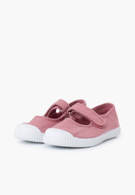Chaussures babies bout en caoutchouc à fermeture scratch Blanc+Lavande pastel+Rose+Rose chewing-gum 16 - vertbaudet enfant 