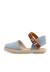 Espadrilles en toile recyclée avec bande type cuir Ciel clair+Citron+Naturel 1 - vertbaudet enfant 
