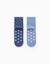 Lot de 2 paires de chaussettes antidérapante stitch Multicolore 2 - vertbaudet enfant 