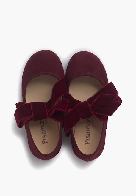 Babies avec ruban en velours pour filles Bleu marine+Bordeaux+Gris+Rose 11 - vertbaudet enfant 