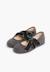 Babies avec ruban en velours pour filles Bleu marine+Bordeaux+Gris+Rose 16 - vertbaudet enfant 