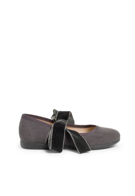 Babies avec ruban en velours pour filles Bleu marine+Bordeaux+Gris+Rose 13 - vertbaudet enfant 