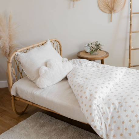 Lit-banquette en rotin naturel - june Naturel 1 - vertbaudet enfant 